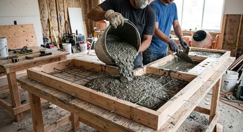 Concrete Counter Installation in Santa Rosa, CA